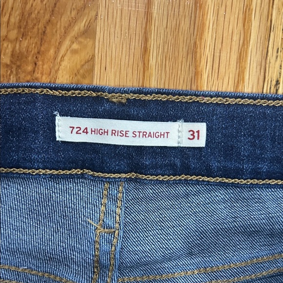 Denizen from Levi's Women's High Rise Dark Blue Jeans - Picture 2 of 6